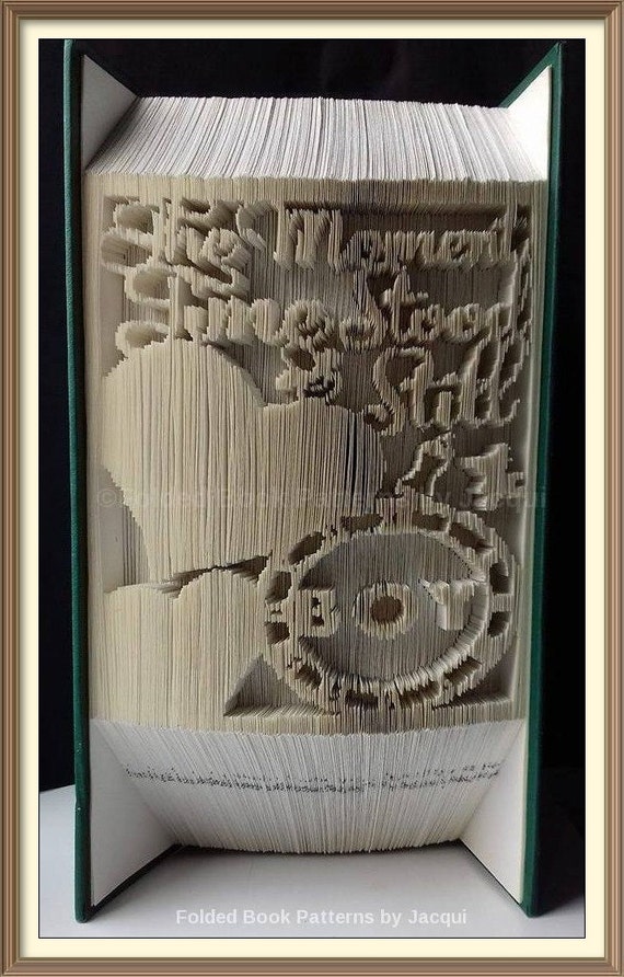 When Time Stood Still Book Folding Pattern