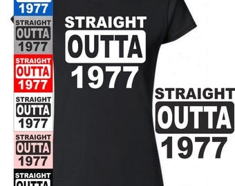 40TH Birthday Tshirt, Funny Birthday Shirt, Born In 1977 T-Shirt, Made in 1977, 40 Birthday Shirt, Cool Best Mom Dad Shirt, Awesome Shirt, 6