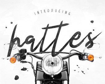 Hattes Typeface Font Download Brush Digital