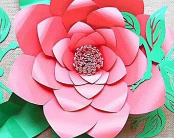 Large Flower SVG Files, Giant DIY Paper Flowers, Floral SVG Cutting Files - Large Backdrop Flowers, Paper Flowers