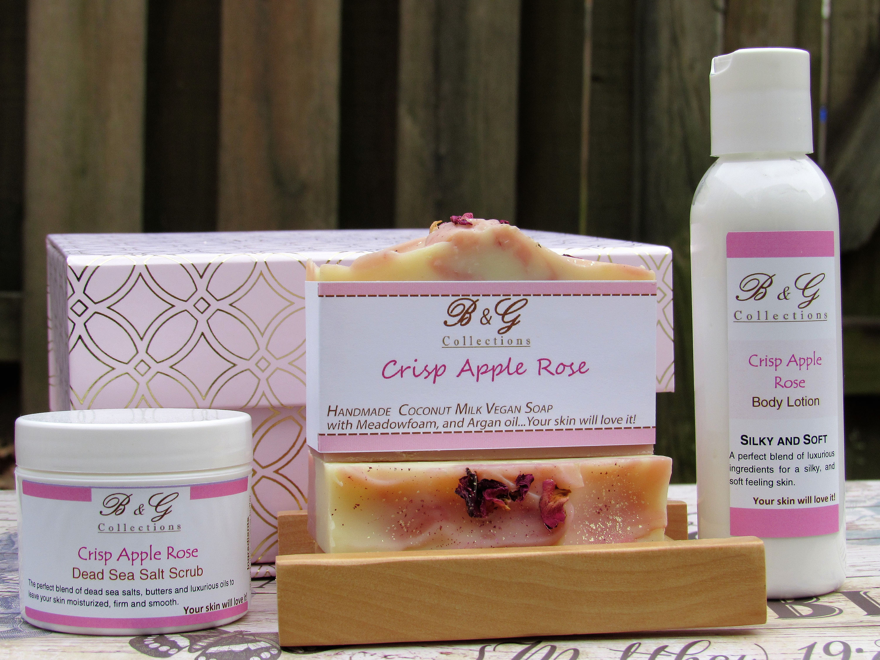 Bath and body products gift box Vegan Soaps Lotions Scrub