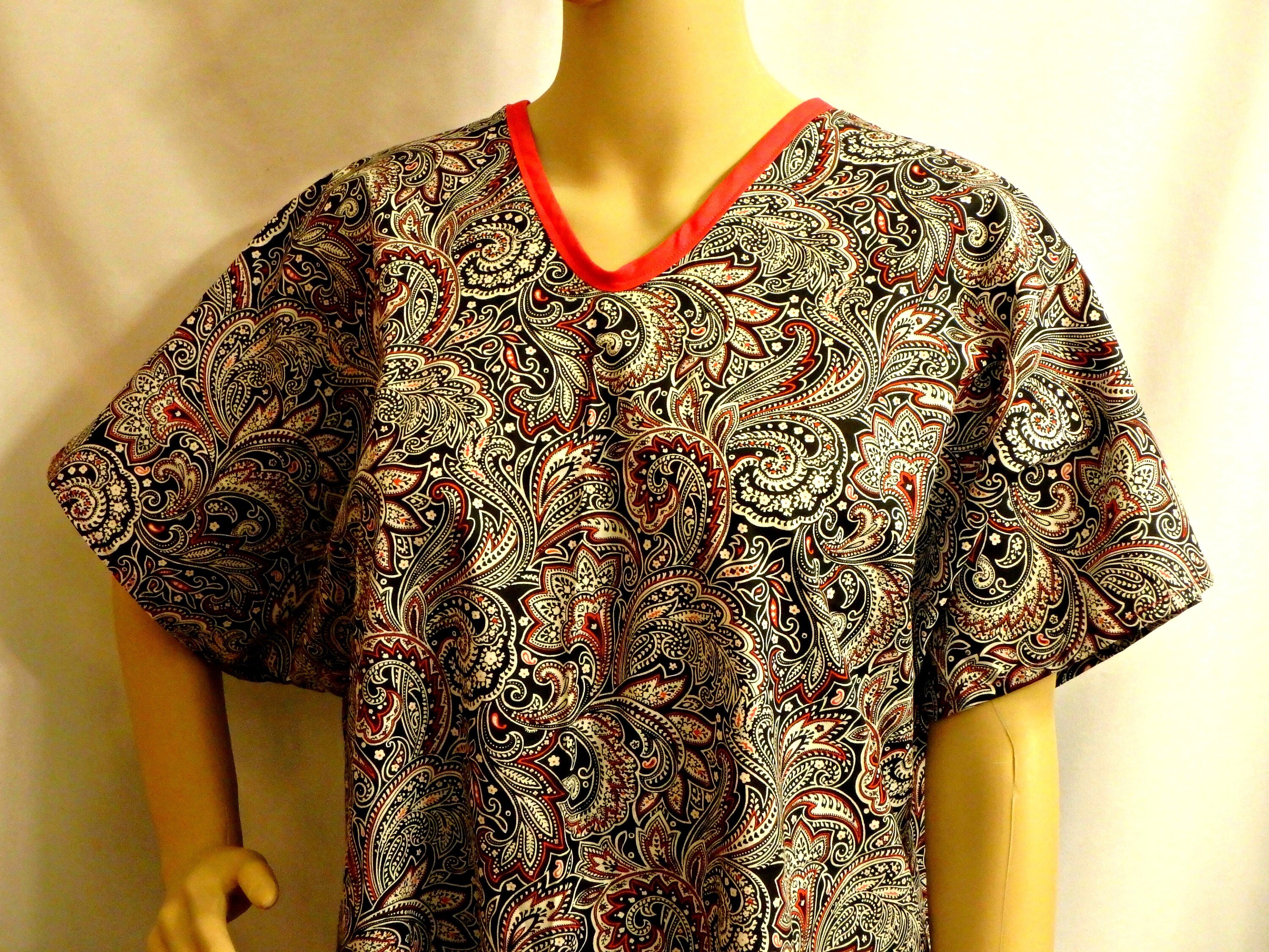 Regular/Plus Adult IV Hospital Gown for Post Surgery COTTON