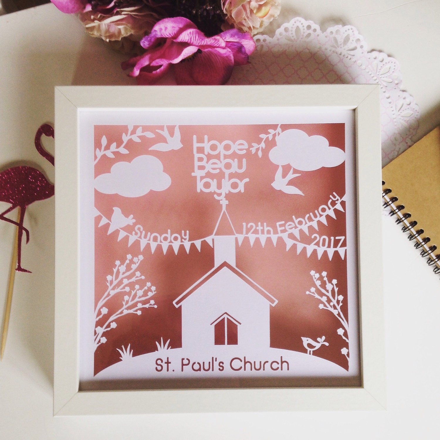 Personalised Christening gift baptism gift christening