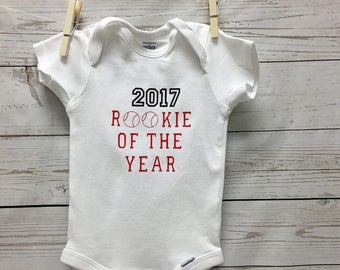 New baby boy onesie, coming home outfit, rookie of the year onesie, pregnancy reveal, baby boy onesie, baby boy outfit, baseball onesie baby