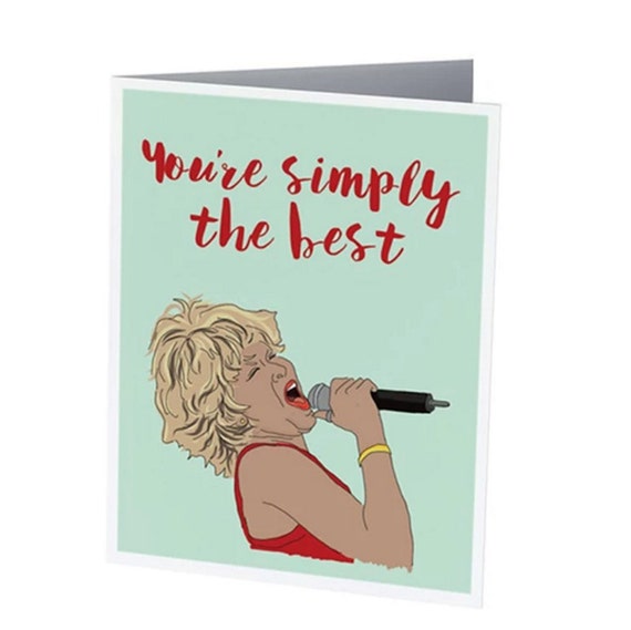 SIMPLY THE BEST Greeting card Tina Turner