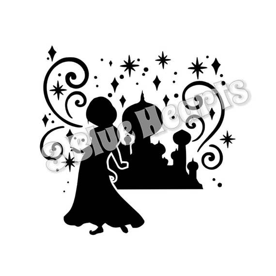 Download Jasmine Castle Silhouette SVG studio dxf pdf jpg Aladdin