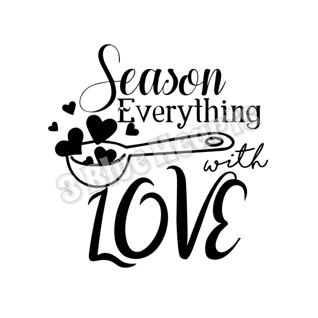 Download Season Everything with Love SVG dxf Studio Cutting Board SVG