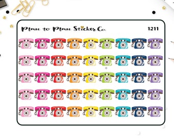 1211~~Telephone Planner Stickers.