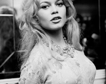 Brigitte Bardot Portrait Photo Art Poster Print