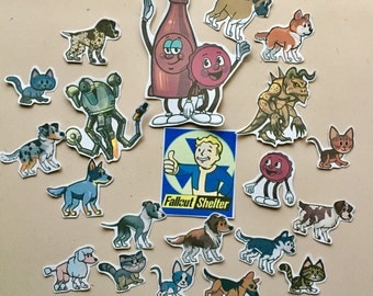 Fallout Shelter Die Cut Sticker Flakes
