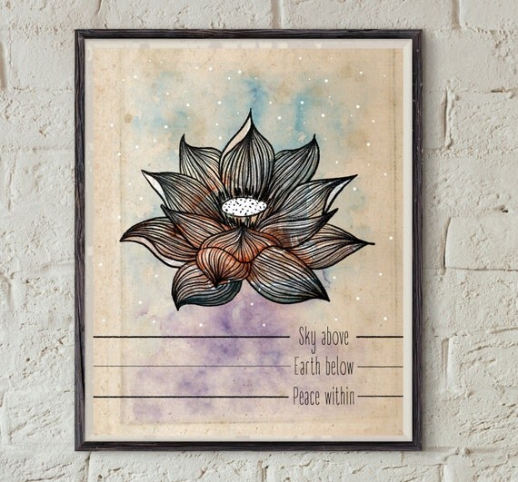 Spiritual Wall Art lotus print spiritual wall art peace quote printable Spiritual Wall Art lotus print spiritual wall art peace quote printable