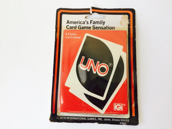 Vintage 1978 Uno Game Cards New In Package/79' UNO/70s