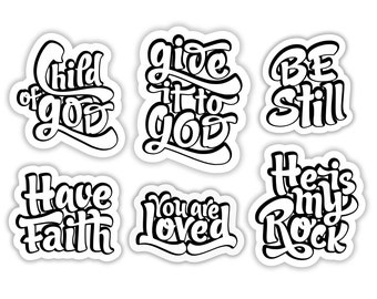20 printable faith stickers for Bible journaling & Planners