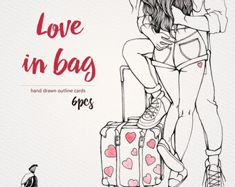 Simple black & white Black and white love | Etsy