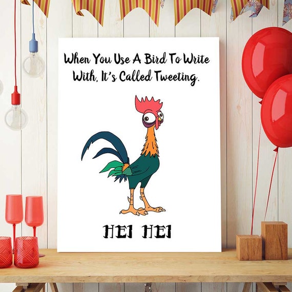 Disney Moana Hei Hei Printable Wall Art