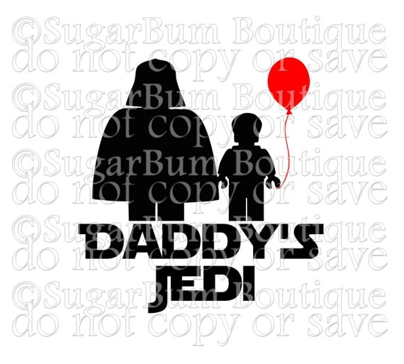 Download Daddy's Jedi Star Wars svg
