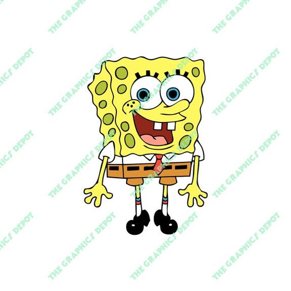 Spongebob SVG file DXF file EPS file png file Instant