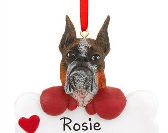 Boxer Personalized Christmas Ornament, Boxer , Ornament,Personalized, Boxer Ornament, Personalized Ornament