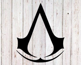 Assassins Creed decal, assassins creed logo sticker, ezio auditore decal, video game decal, gamer sticker, yeti decal, tumbler decal, black