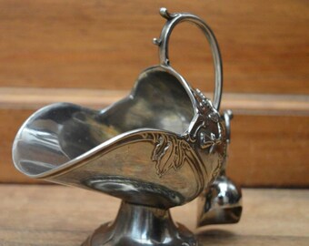 Silver plated Sugar scuttle and scoop