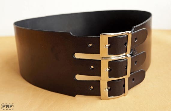 Handmade Leather Ladies Waist Belt vegtanned