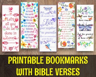 scripture bookmark etsy