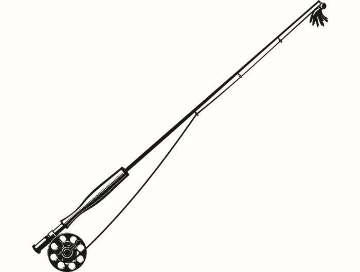 Download Fly Fishing Rod Pole #1 Reel Fish Fisherman Trout .SVG ...