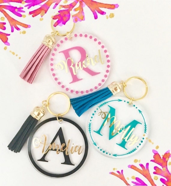 Monogram Keychain Personalized Keychain Custom keychain