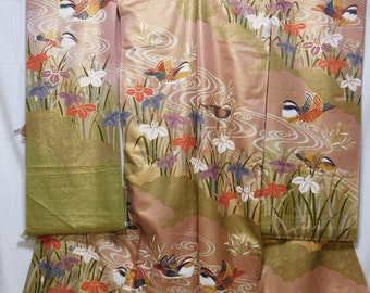 Brand New, Japanese kimono furisode, fabric.