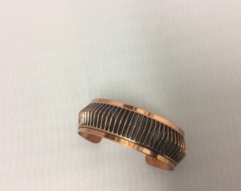 Items similar to piper bracelet - hammered copper bangle on Etsy