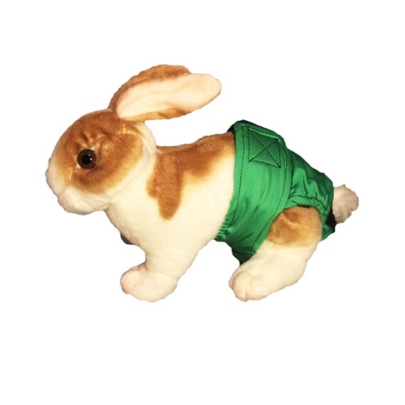 Solid Green Washable Bunny Diaper Rabbit Diaper
