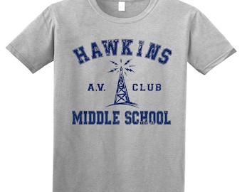 Stranger Things - Hawkins Middle School AV Club Adult T-Shirt
