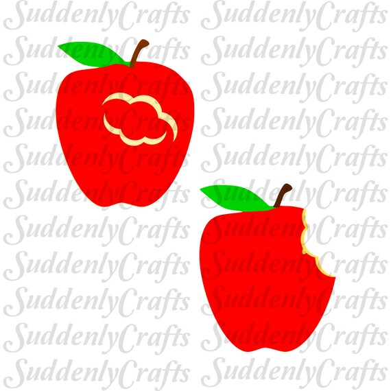 Apple Bites Set of 2 SVG