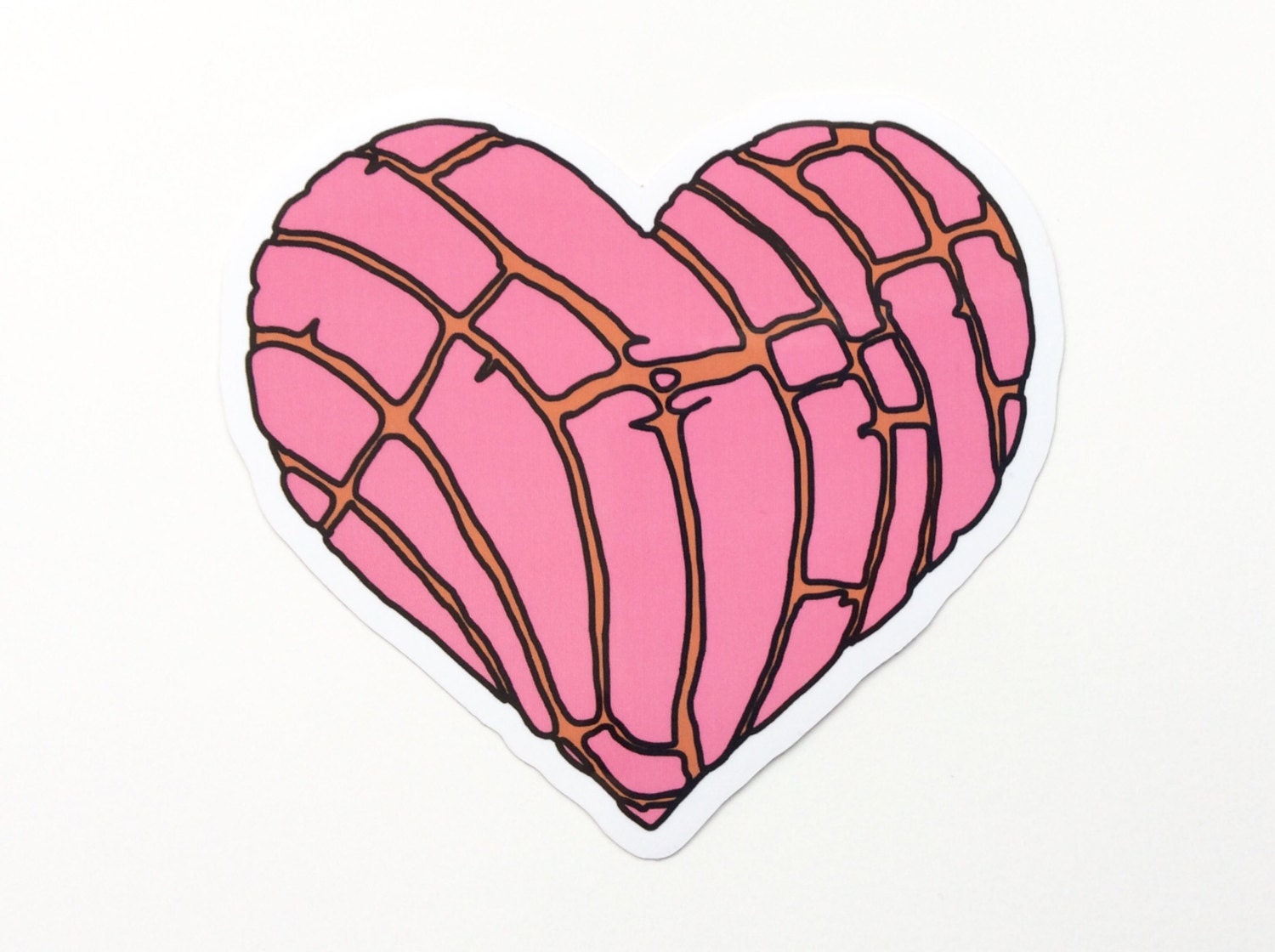 Concha Heart Sticker // I Love Conchas // Pan Dulce