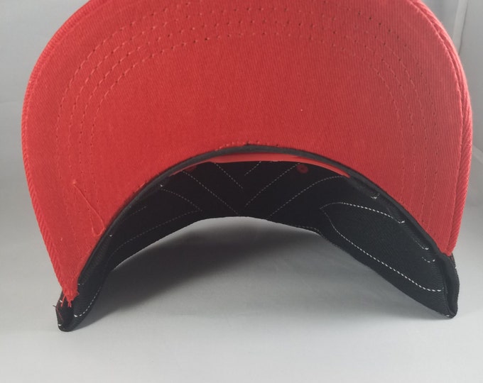 Black and Red Baseball Snapback Hat