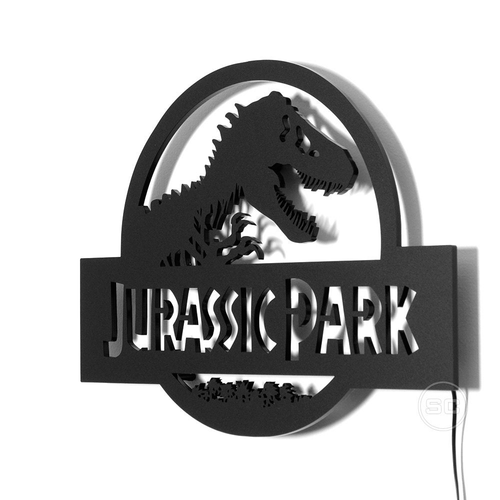 Jurassic Park Sign LED Lighted Jurassic Park by SignsChromatic