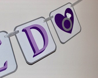 Engaged Banner, Engagement Party Decor, Wedding Decor, Engaged