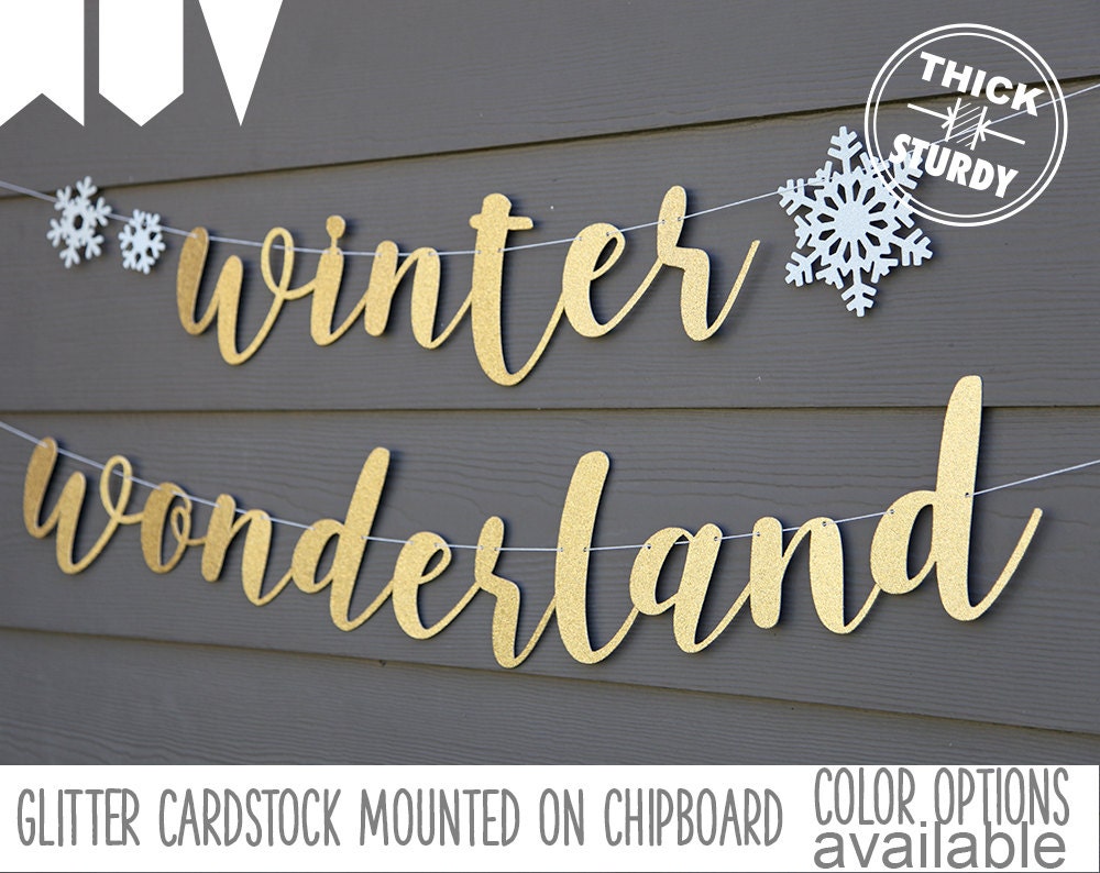 winter wonderland banner with snowflakes christmas banner