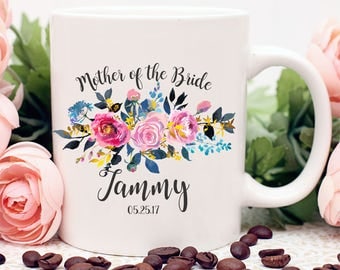 Custom Mother of the Bride Mug, Custom Bridal Party Mugs, Mother of the Bride Mug, Bridesmaid Mug, MOB Mug, Mug,Mother of the Bride Gift