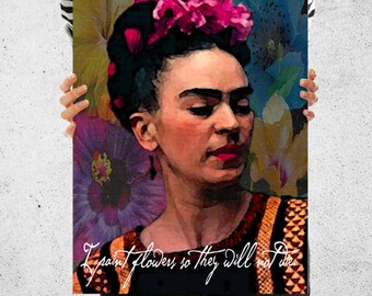 Items similar to Frida Kahlo Just As Strange As You Watercolor Art ...