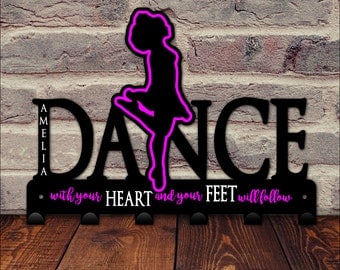 Irish Dance Medal Holder / Dance Medal Display / Irish Dancer Wall Hooks / Gift for Dancer