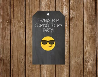 Emoji Thank You Tags