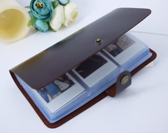 Fujifilm instax mini album, Custom album, Custom polaroid album, Instax mini album 204 photos, Custom Instax album, Brown leather album