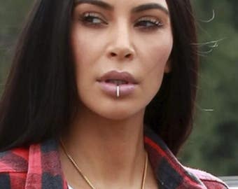 Fake Thick Gold/Silver Lip Ring