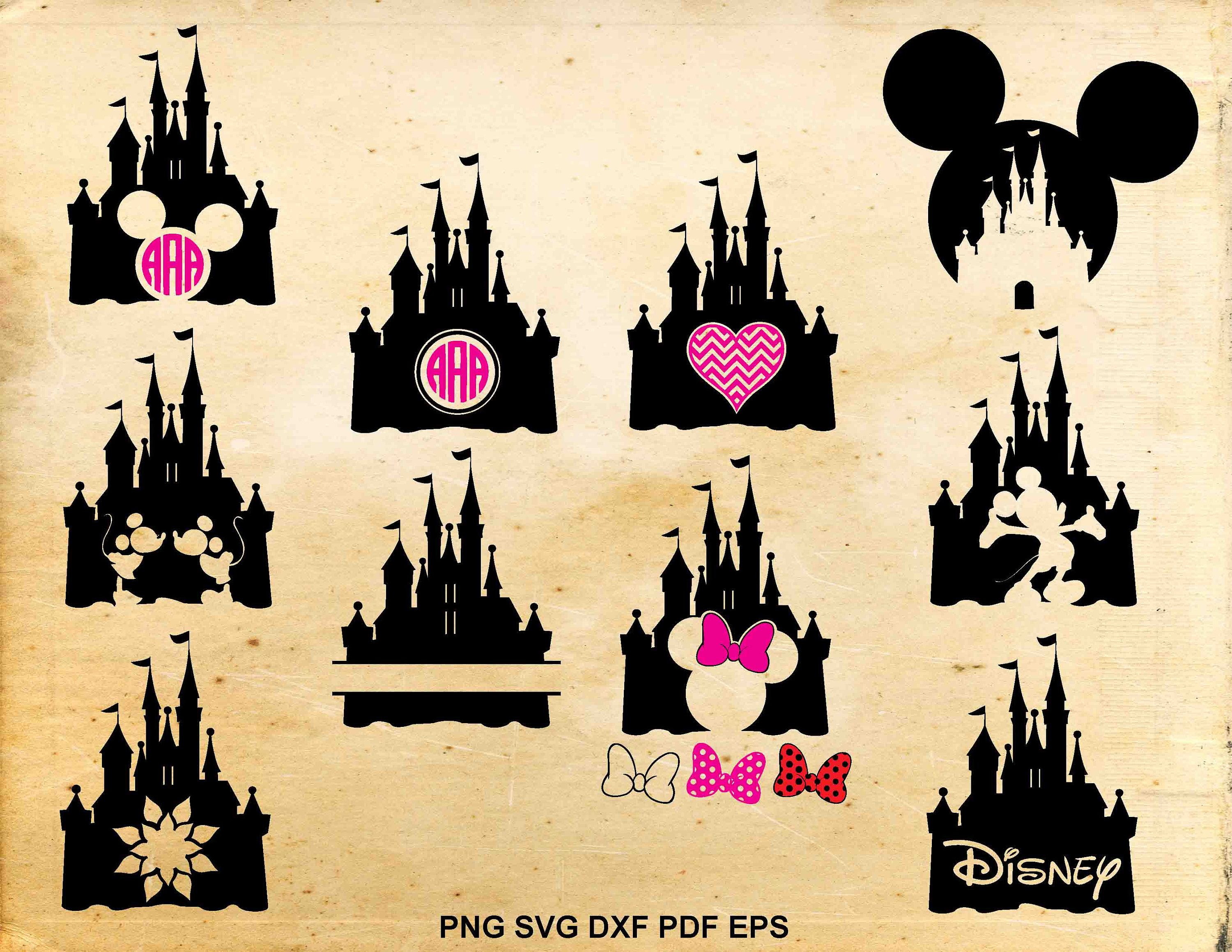 Download Disney castle svg Disney castle monogram Mickey mouse svg