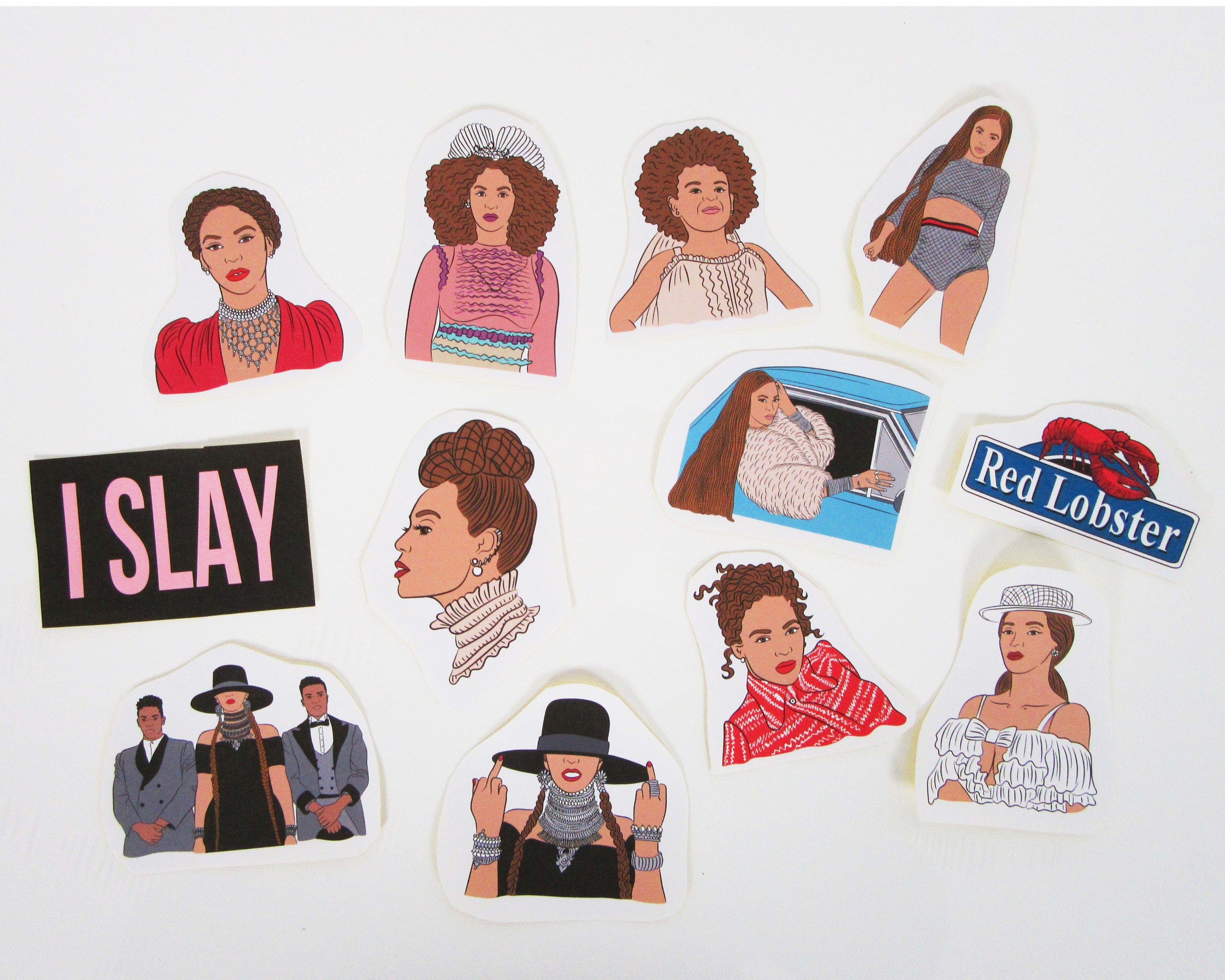 Formation 12 Pc Sticker Set, Beyonce Sticker Pack, Beyonce Stickers 