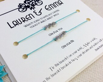 Best Friend Gift Bracelet, BFF Gift Bracelet Set, BFF Matching Set, Cute Best Friend Gift, Friendship Bracelet Set, BFF Matching Bracelets