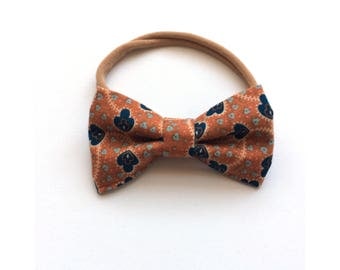 Rust Orange Mini Bow