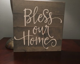 Bless our home sign, home decor