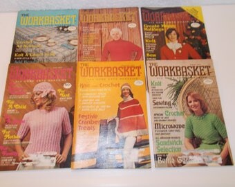 The Workbasket and Home Arts Magazine (6 Issues) 1977